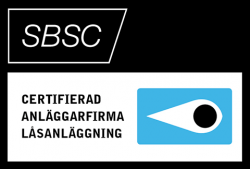 SBSC – Certifierad anläggningsfirma låsanläggning